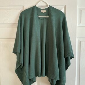 LOFT Teal Women's Poncho Sweater